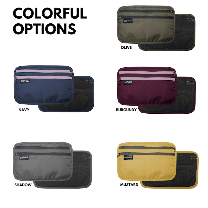 Side by Side RFID Blocking Passport Holder Pouch