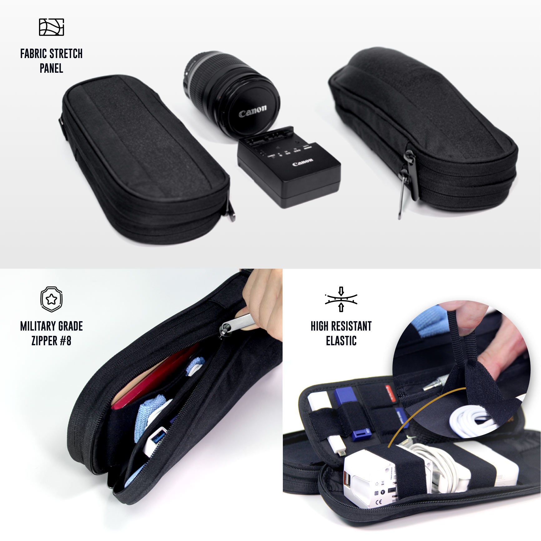 SIDE BY SIDE Power Packer | Travel Cord Organizer